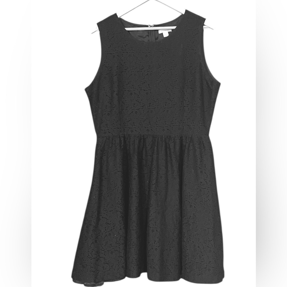 Garnet Hill Black Sleeveless Dress
